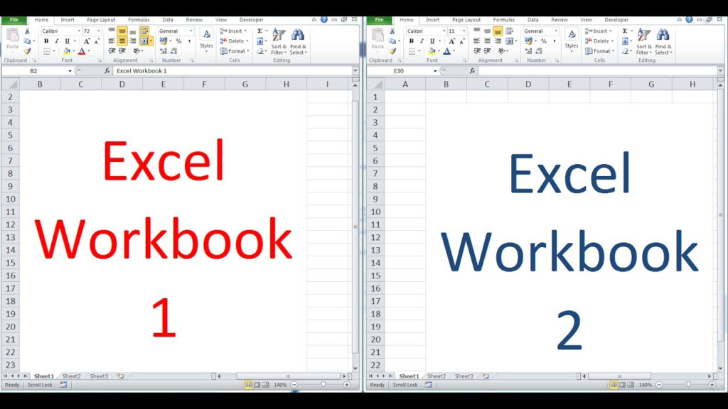 How To Open And View 2 Excel Workbooks At The Same Time YouTube