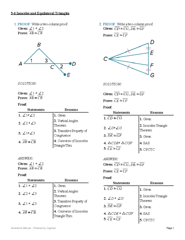 Isosceles Equilateral Triangles Proofs MATH 101 Lecture Notes Studocu