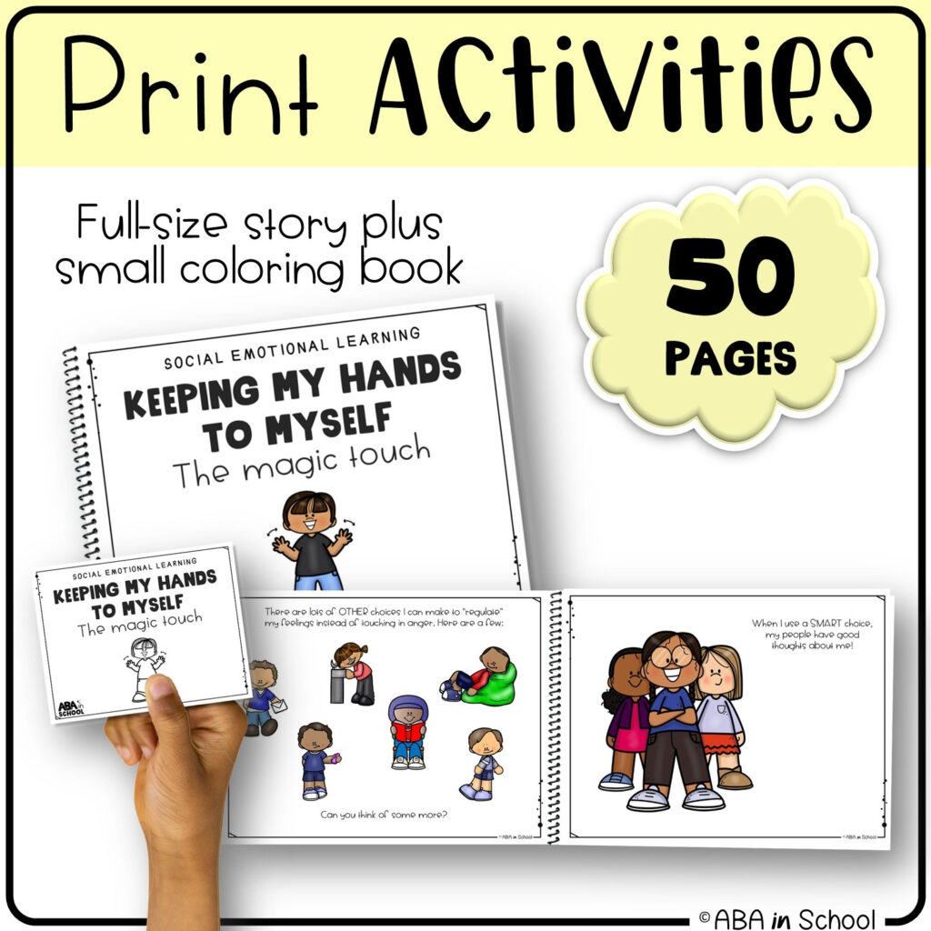 Keeping My Hands To Myself Social Story ABA In School Keeping My Hands To Myself Social Story ABA In School