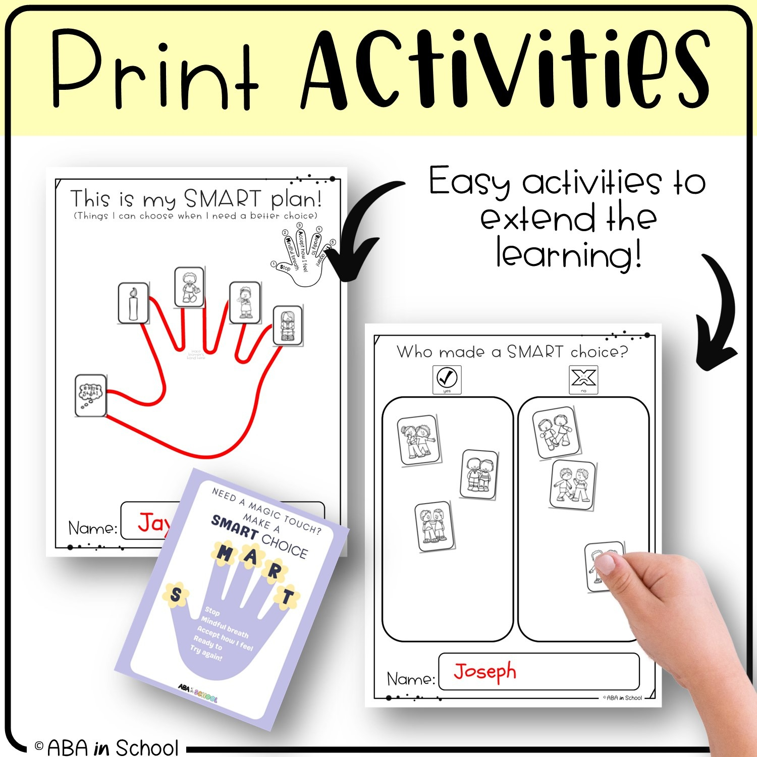 Keeping My Hands To Myself Social Story ABA In School