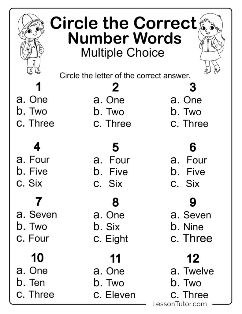 Kindergarten Numbers In Words 1 30 Worksheets Free Coloring Pages PDF Printables And Worksheets Lesson Tutor