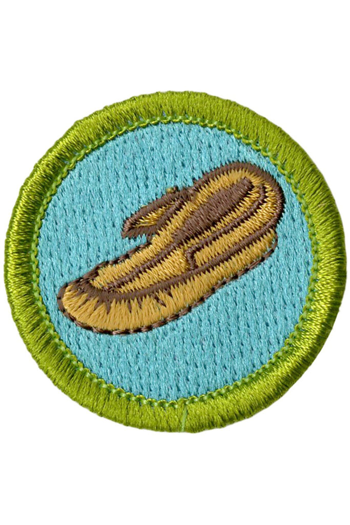 Leatherwork Merit Badge Emblem Earned Merit Badge For Leatherworking For Scouts Boy Scouts Of America