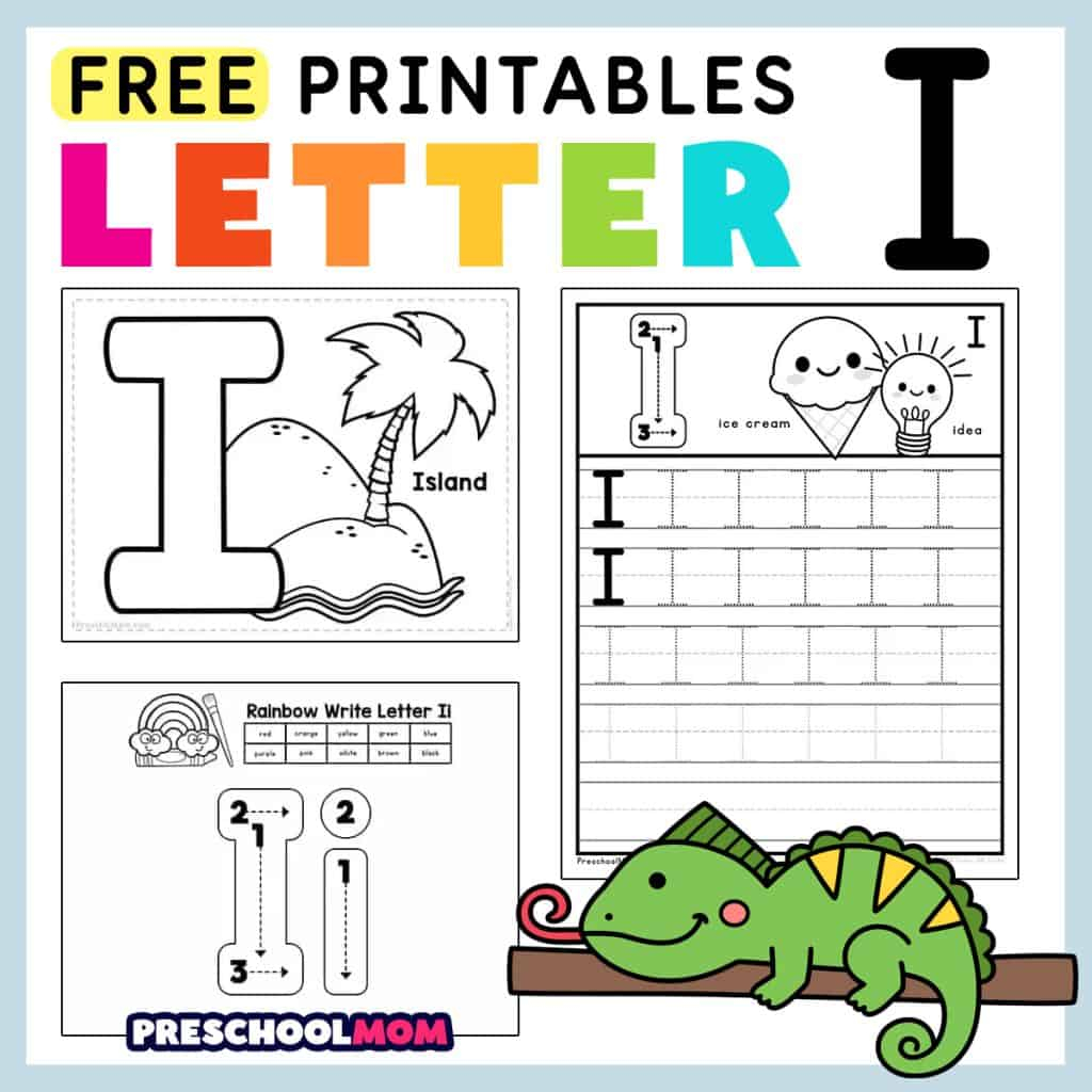 Beginning Letter I Worksheets For Preschool | AlphabetWorksheetsFree.com