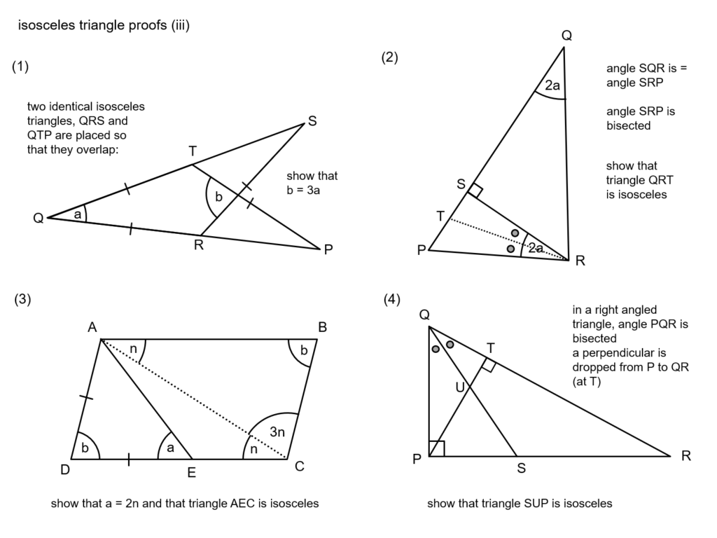 MEDIAN Don Steward Mathematics Teaching Isosceles Triangle Proofs