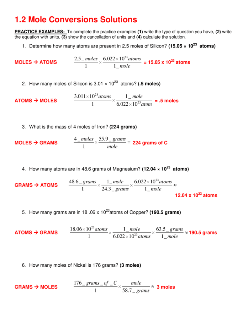 Mole Conversion Worksheet Mole Conversions Solutions Worksheet Worksheets Library Mole Conversion Worksheet Mole Conversions Solutions Worksheet Worksheets Library