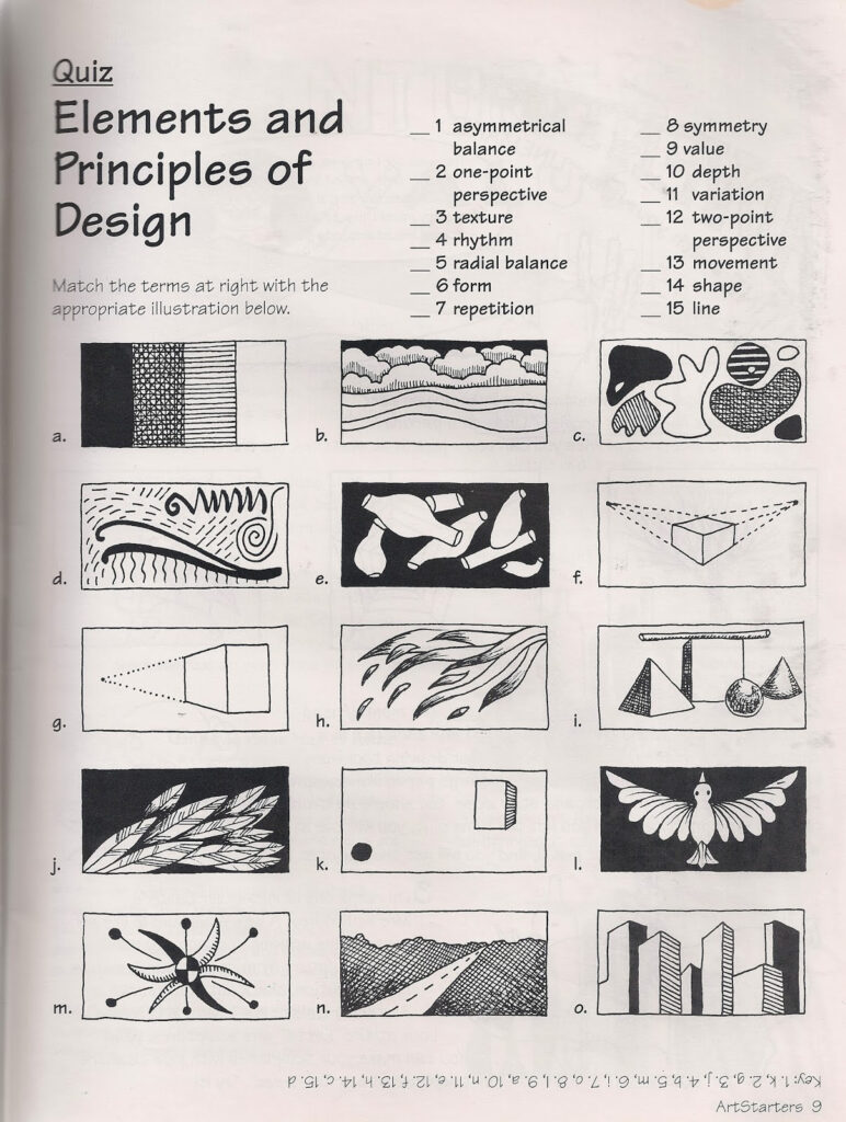 No Corner Suns The Elements And Principles Of Art Free Quiz Download Or Review For Your Class That Your Students Will Not Understand And Hate 