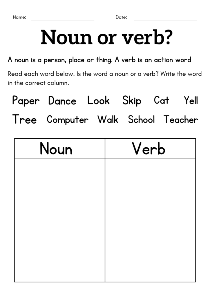 Noun And Verb Worksheet For Class 1 2 3 1st Grade Noun Verb Sentences Book Made By Teachers Noun And Verb Worksheet For Class 1 2 3 1st Grade Noun Verb Sentences Book Made By Teachers