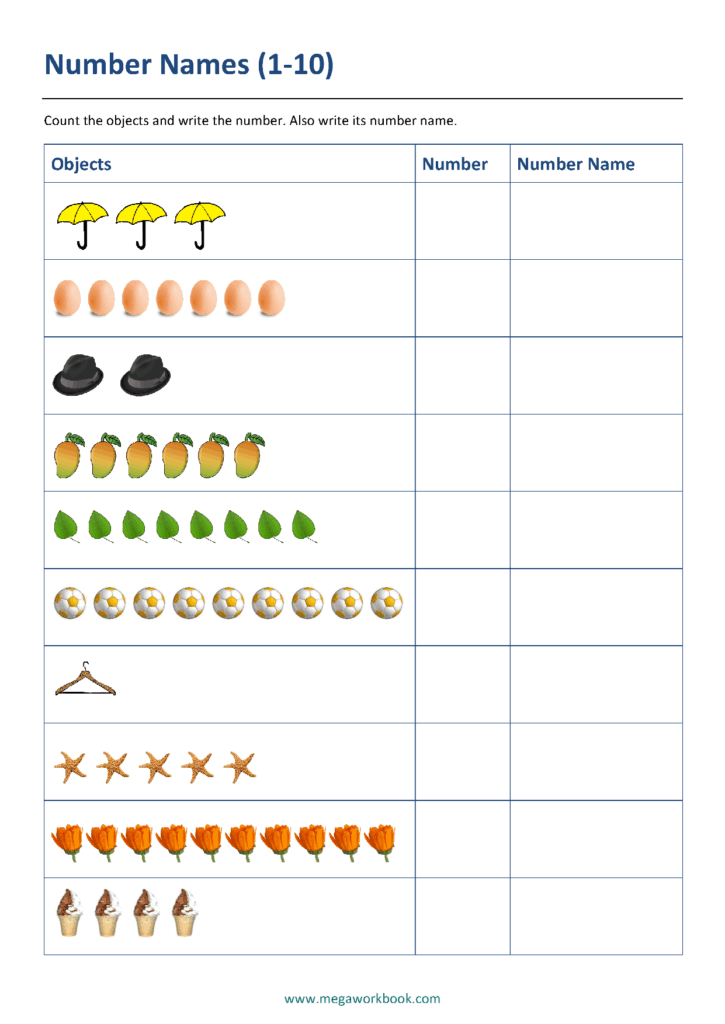 Number Names Worksheets Write Number In Words MegaWorkbook
