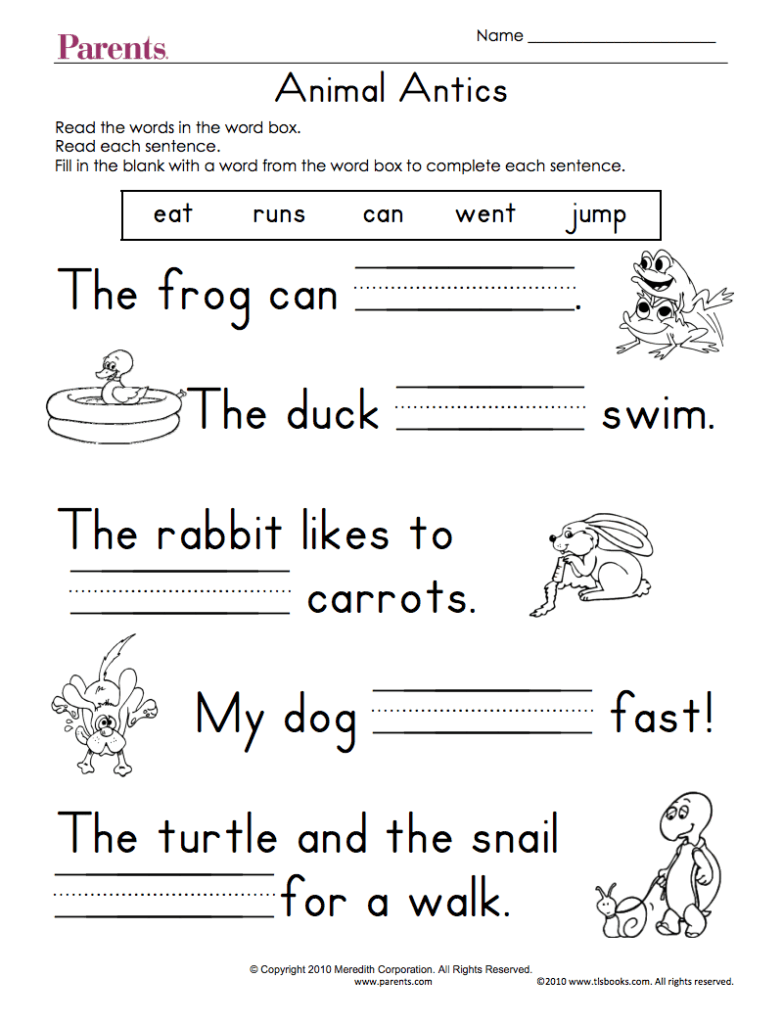 Printable Activities For Kids Printable Party Favors