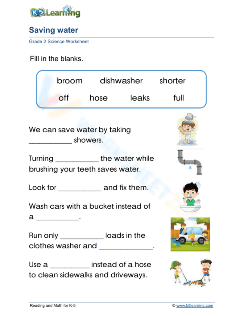 Printable Grade 2 Science Worksheets