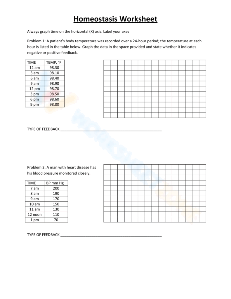 Printable Grade 9 Homeostasis Worksheets Download