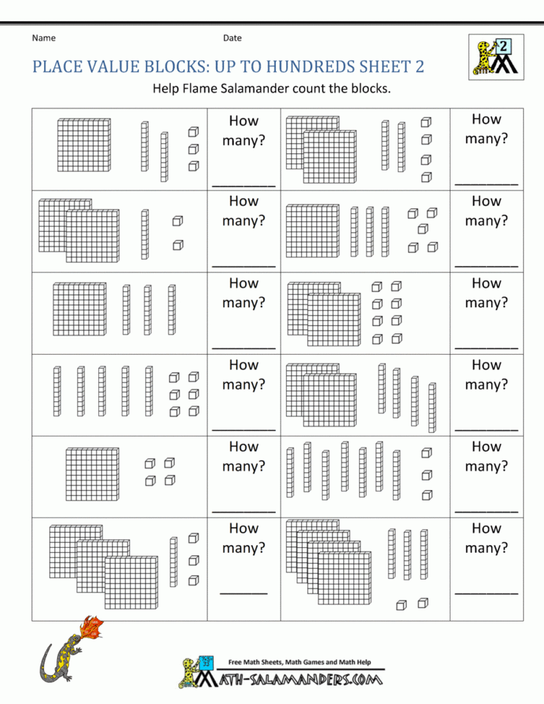 Printable Place Value Worksheets Grade 2 Learning How To Read 711