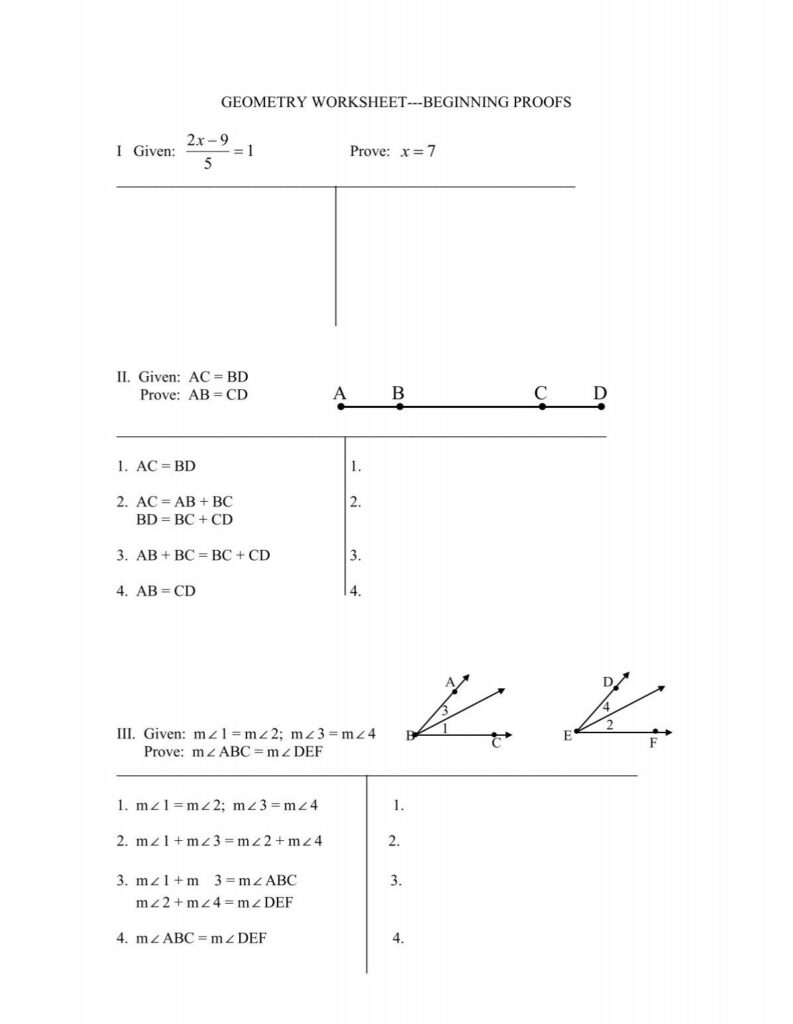 Proofs Review WS