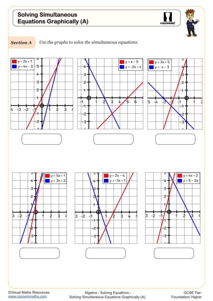 Quadratic Graphs A Worksheet Printable Maths Worksheets