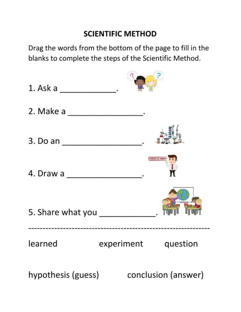 Scientific Method Interactive Worksheet Worksheets Library