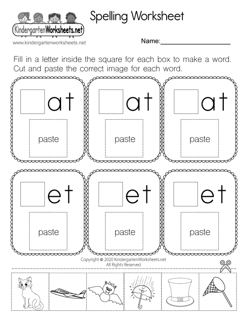 Spelling Three Letter Words Worksheet Free Printable Digital PDF