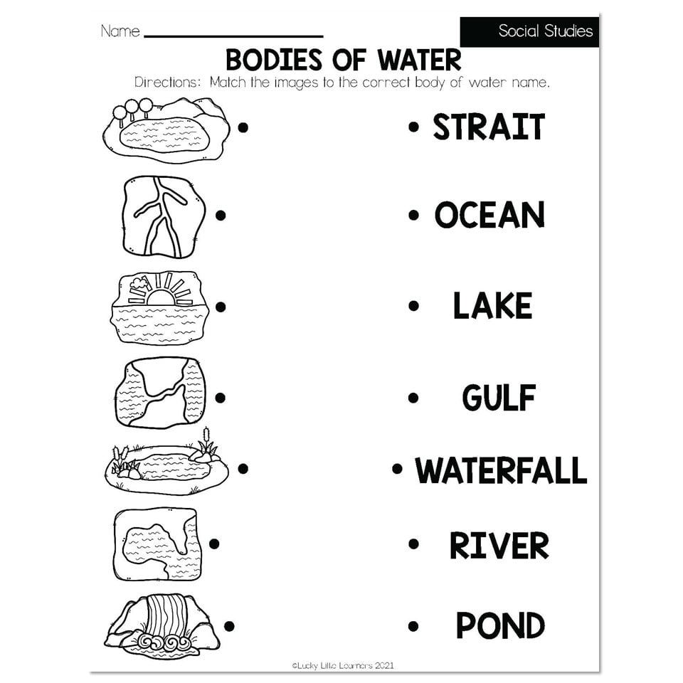 Summer Early Finishers 2nd Grade Social Studies Bodies Of Worksheets Library