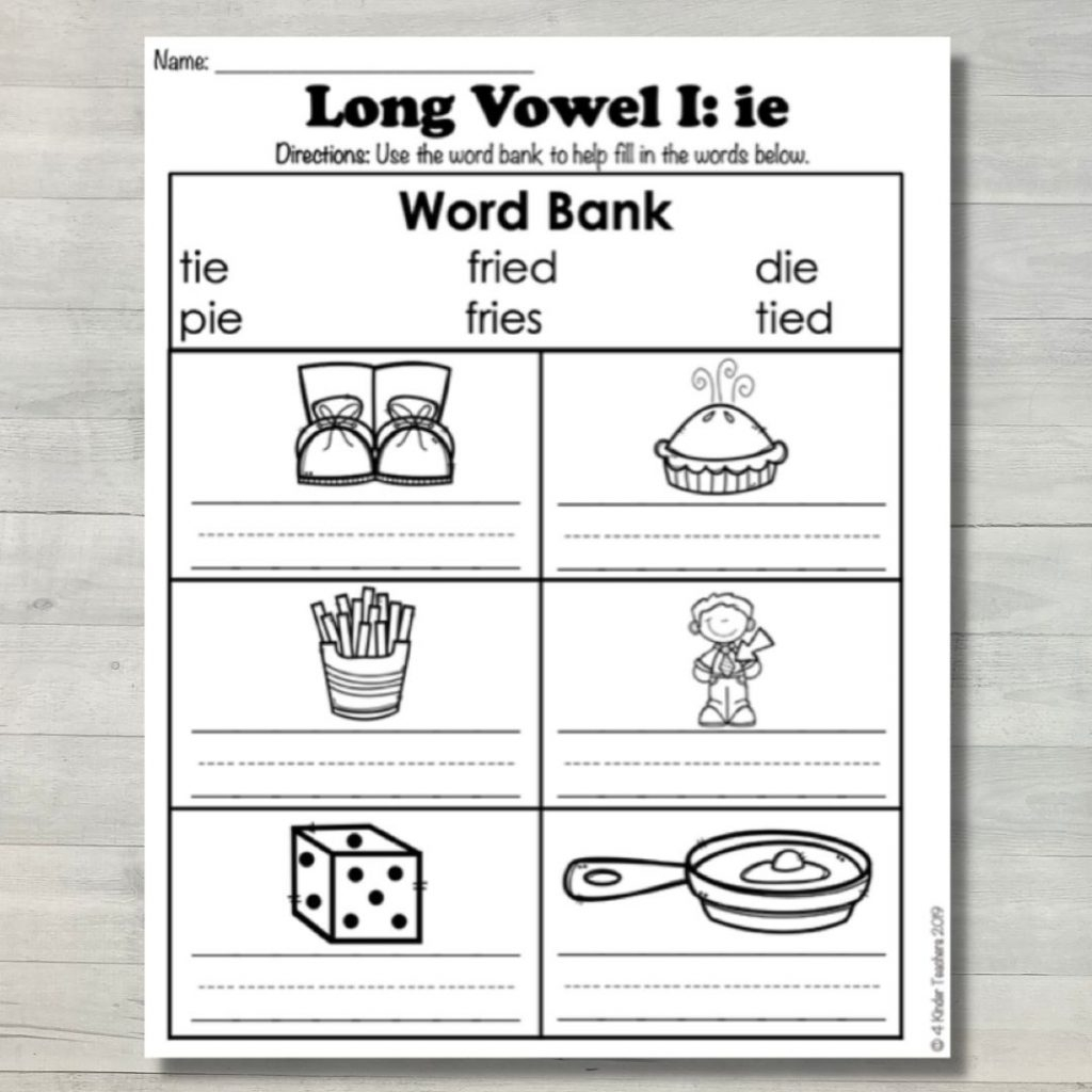Teaching Long I Words In Kindergarten 4 Kinder Teachers