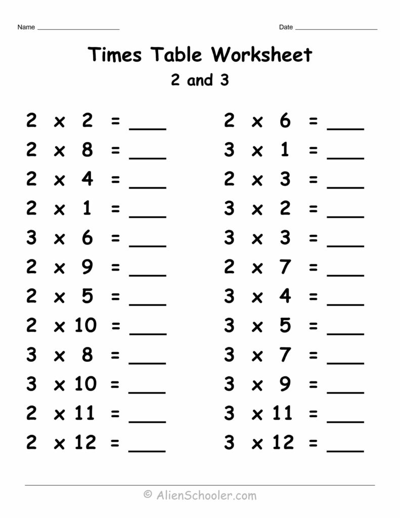 Times Table 2 And 3 Worksheet Printable And Live Worksheets Alien Schooler Times Table 2 And 3 Worksheet Printable And Live Worksheets Alien Schooler