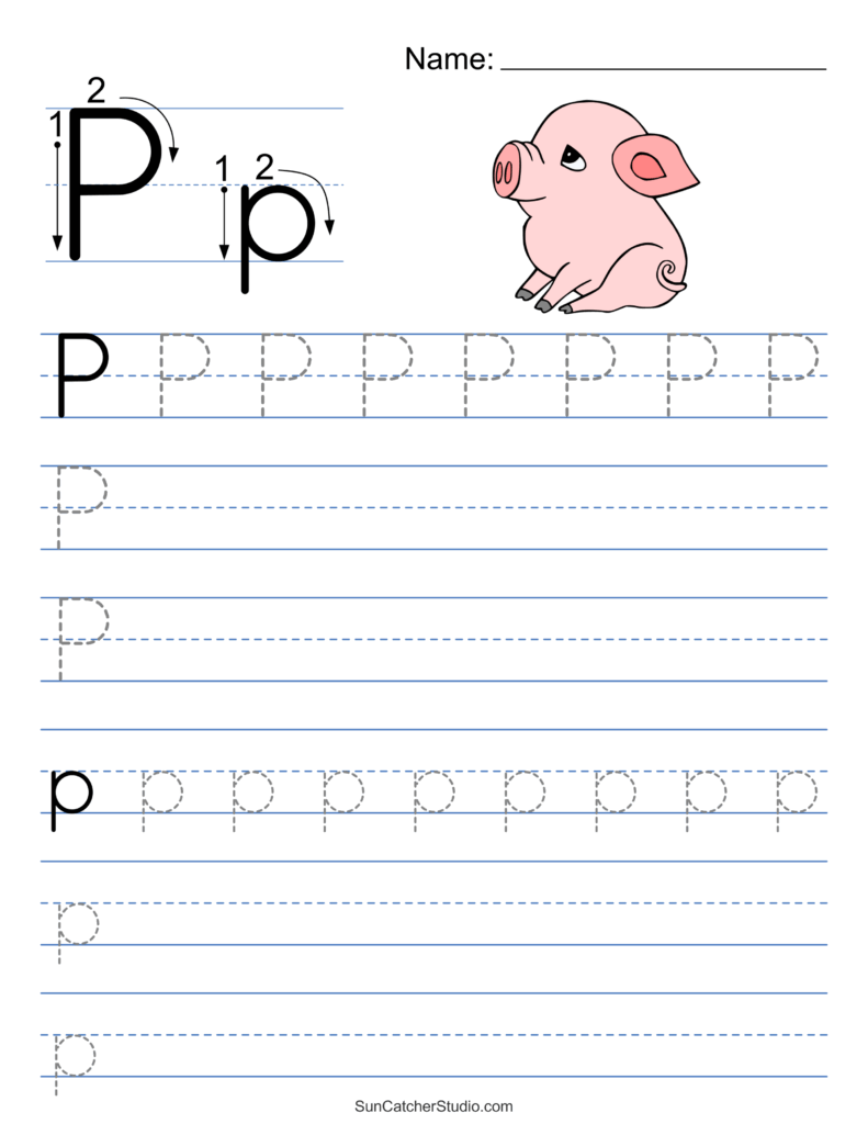 Tracing Alphabet Letters Printable Handwriting Worksheets Free Printables Lettering SVG Files Tools Apps