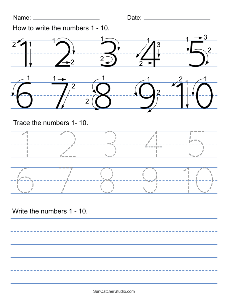 Tracing Numbers Free Printable Practice PDF Worksheets Free Printables Lettering SVG Files Tools Apps