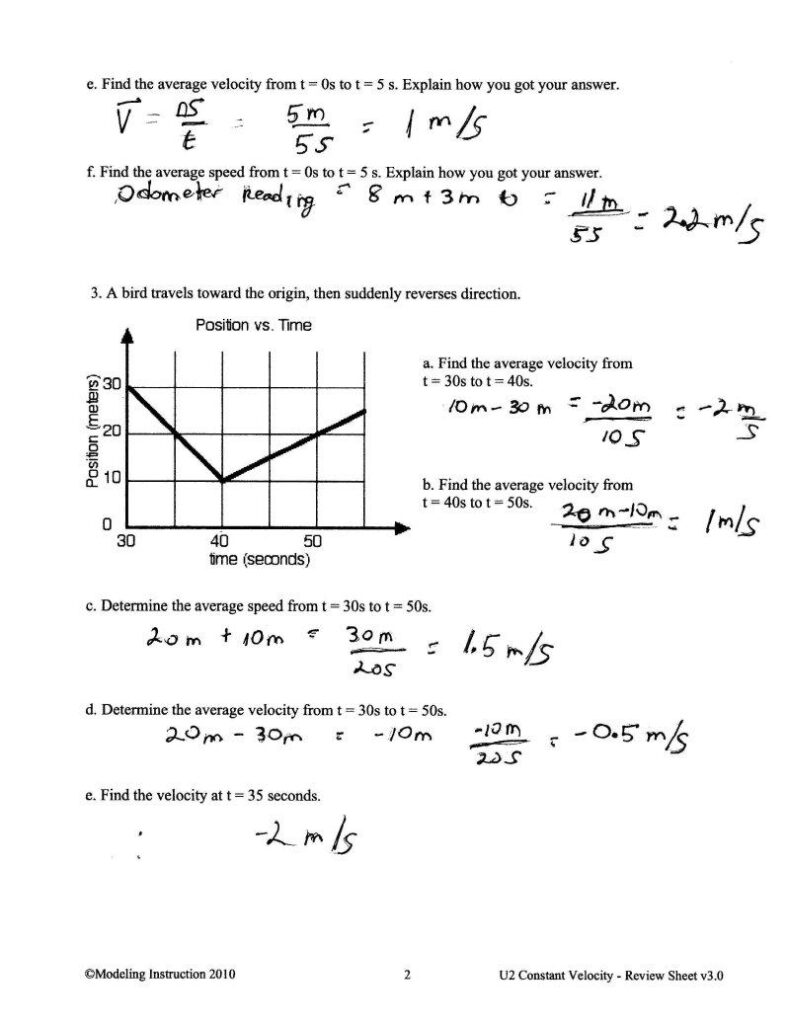 U2 Constant Velocity Review PDF Form FormsPal