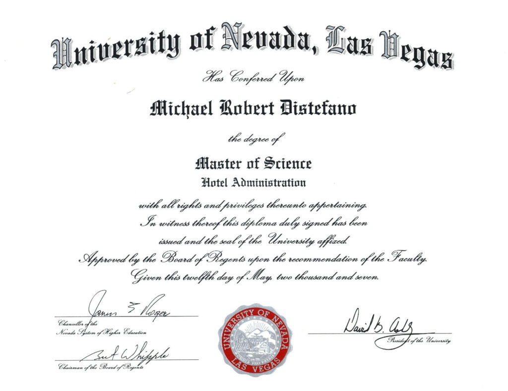 Unlv Accounting Degree Sheet