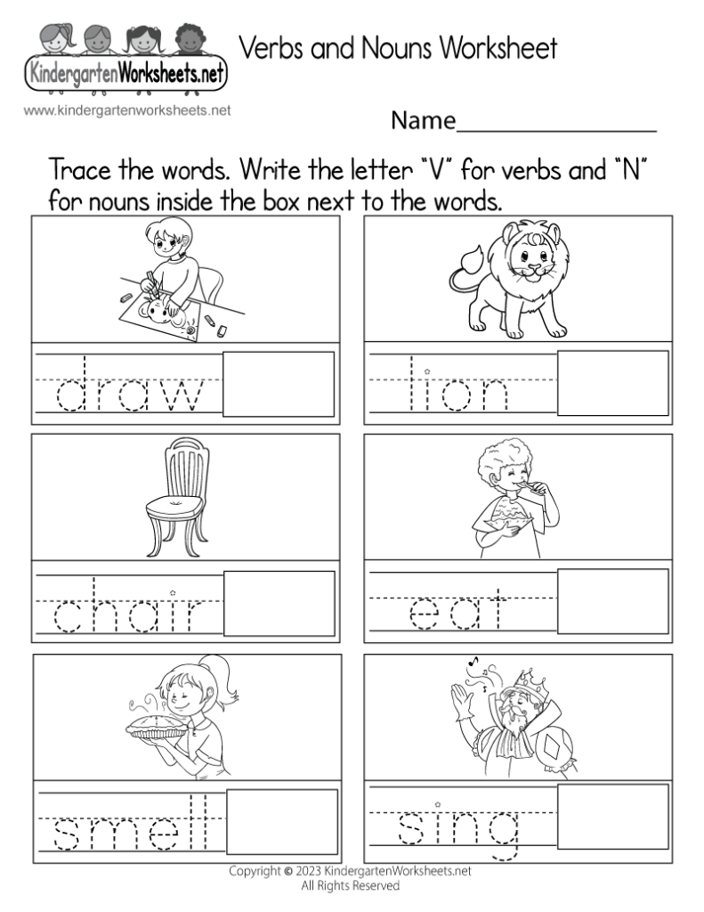 Verbs And Nouns Worksheet Free Printable Digital PDF Verbs And Nouns Worksheet Free Printable Digital PDF